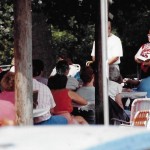 1991 July Sun. School Picnic at Cale's Ford/Wolford's Ruritan Park w/ pastor Deb McKown, Bill Chaney, "Granny" Parish, Don Wolford